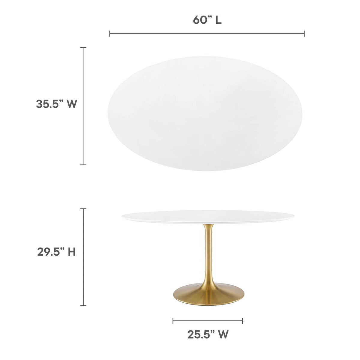 Lippa Oval Wood Dining Table