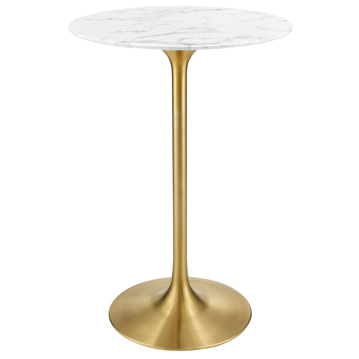 Lippa Round Artificial Marble Bar Table - view 1