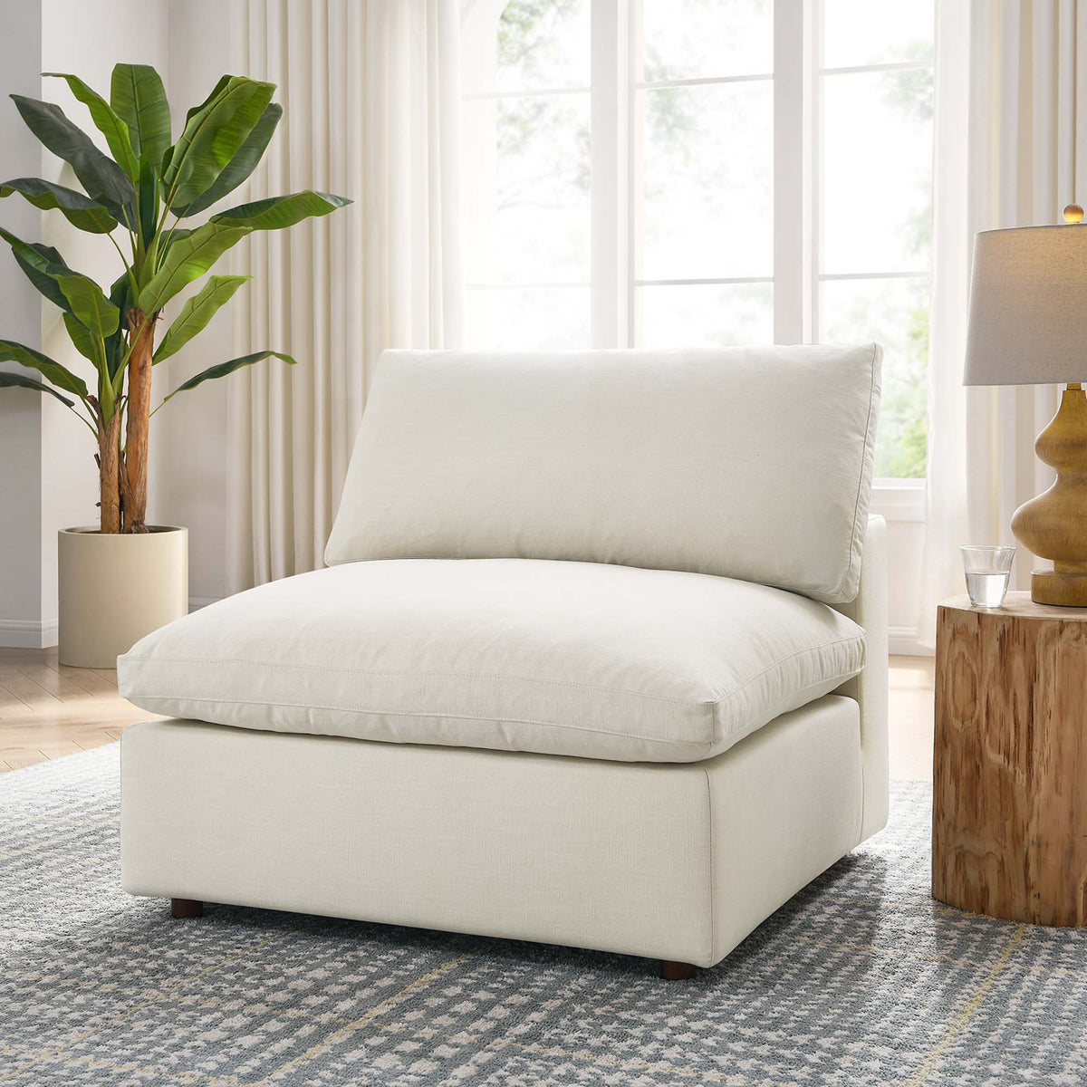 Commix Down Filled Overstuffed Armless Chair - view 53