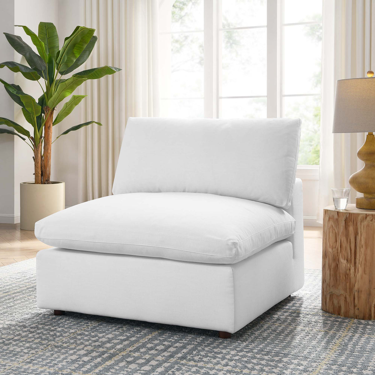Commix Down Filled Overstuffed Armless Chair - view 54