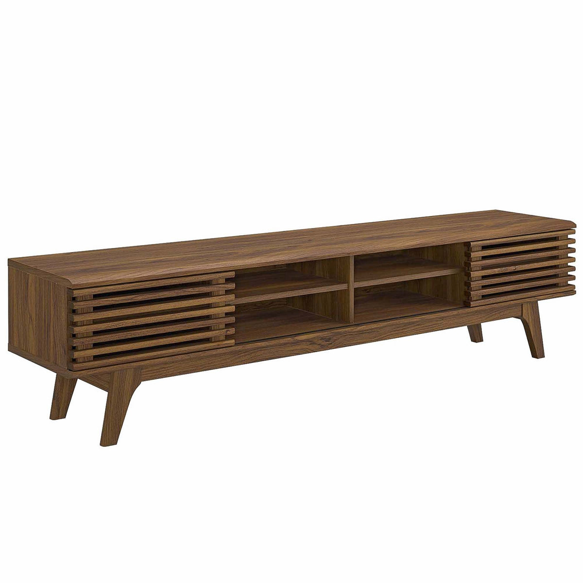 Render 70" Entertainment Center TV Stand, Walnut Walnut - view 1
