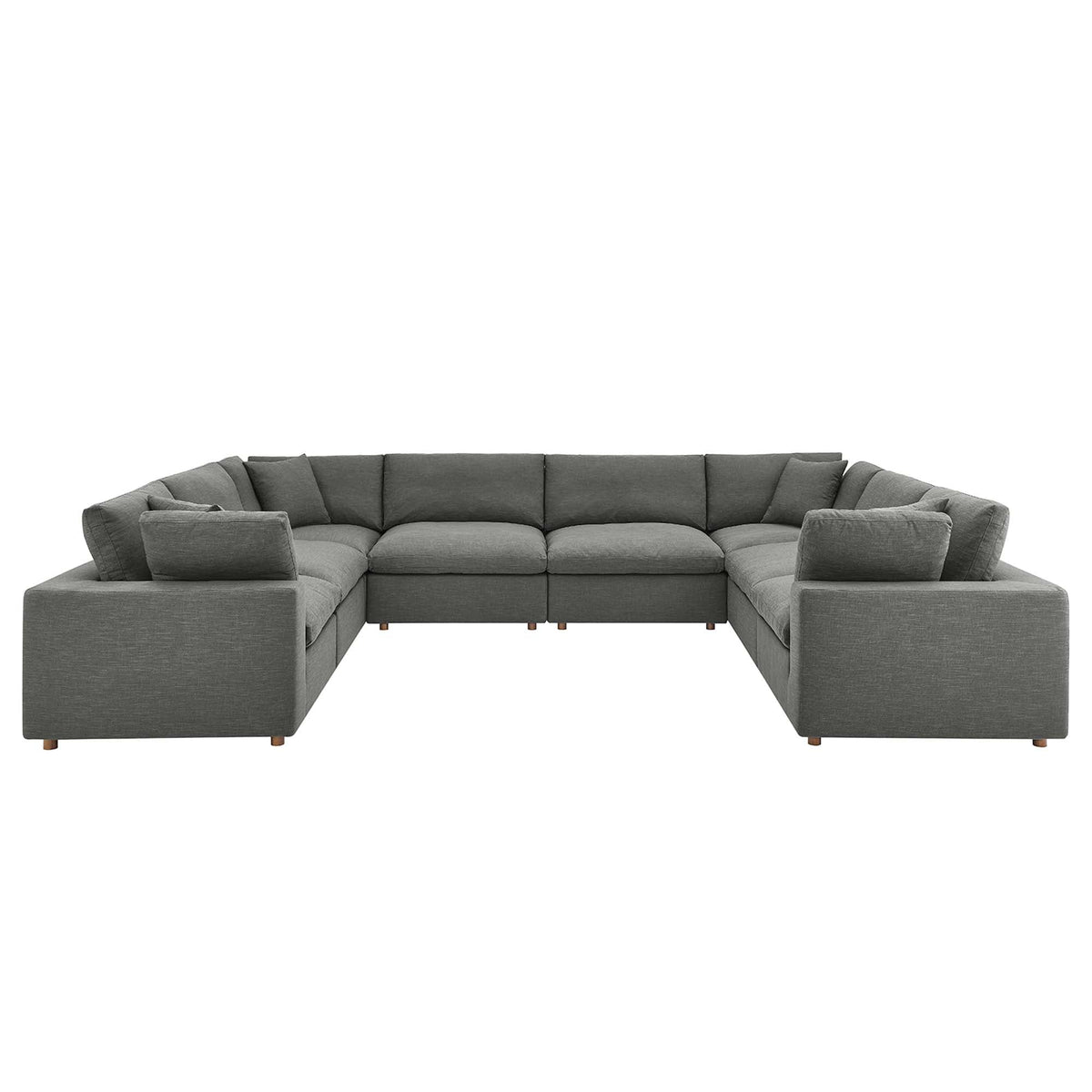 Commix 8-Piece Down Filled Overstuffed Sectional Sofa
