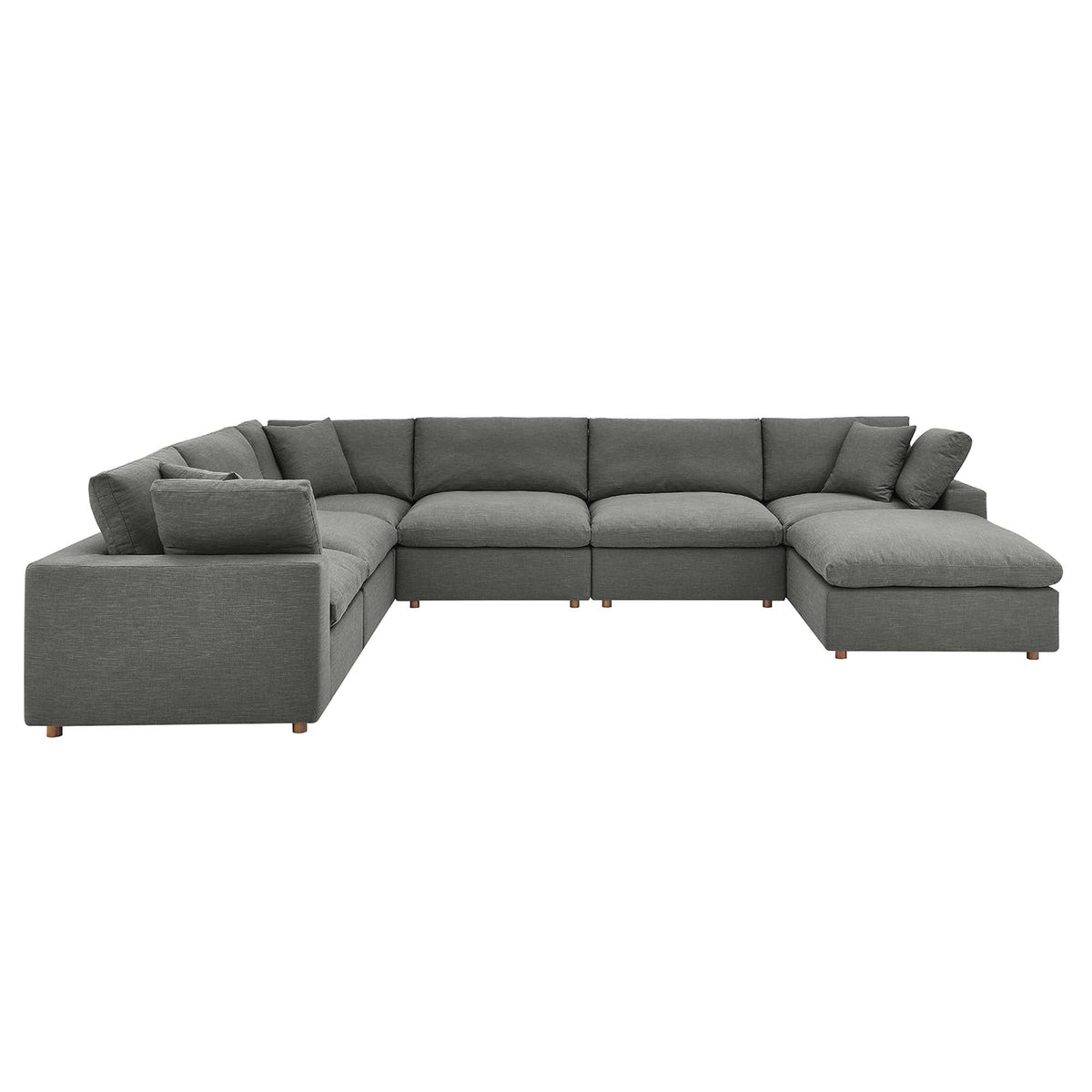 Commix 7-Piece Down Filled Overstuffed Sectional Sofa - view 4