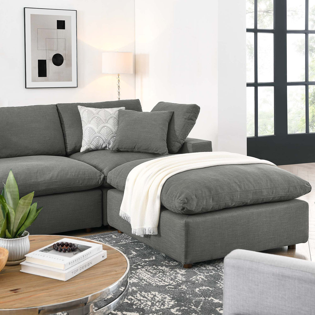 Commix 7-Piece Down Filled Overstuffed Sectional Sofa - view 44