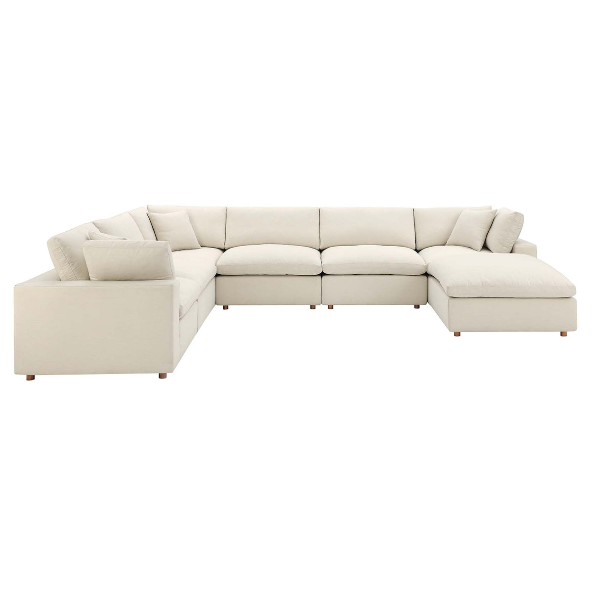 Commix 7-Piece Down Filled Overstuffed Sectional Sofa - view 2
