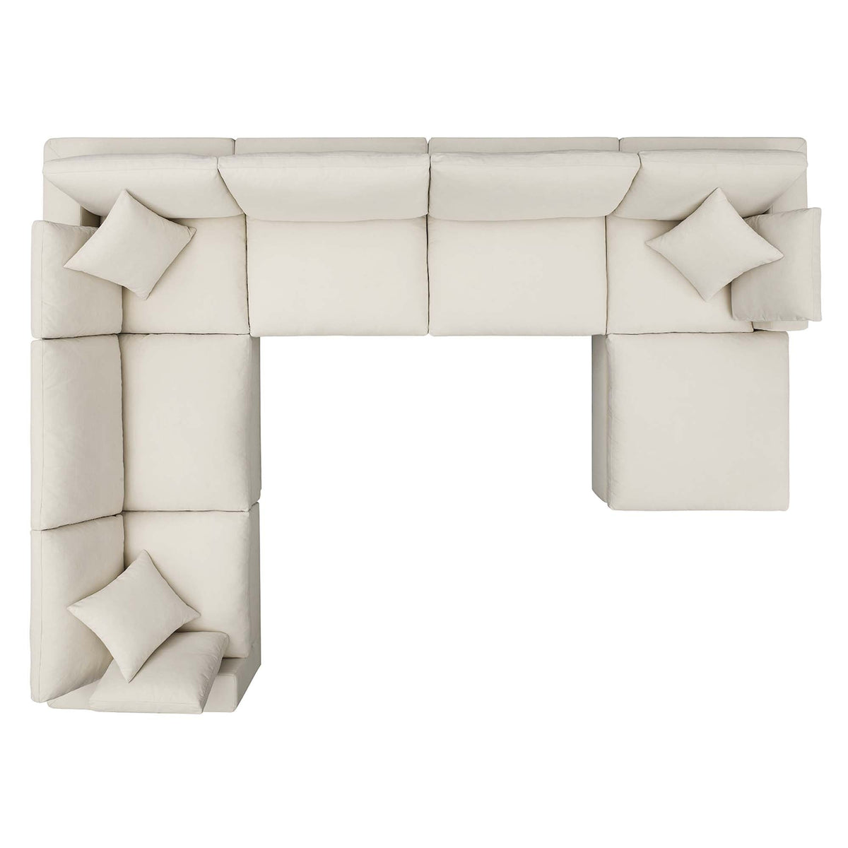 Commix 7-Piece Down Filled Overstuffed Sectional Sofa - view 38
