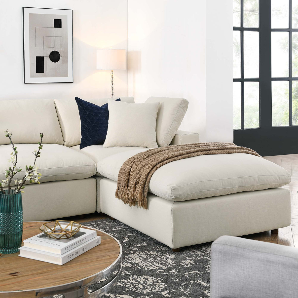 Commix 7-Piece Down Filled Overstuffed Sectional Sofa - view 42
