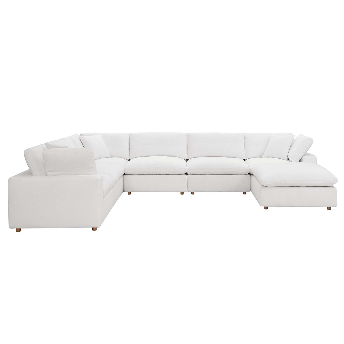 Commix 7-Piece Down Filled Overstuffed Sectional Sofa - view 3