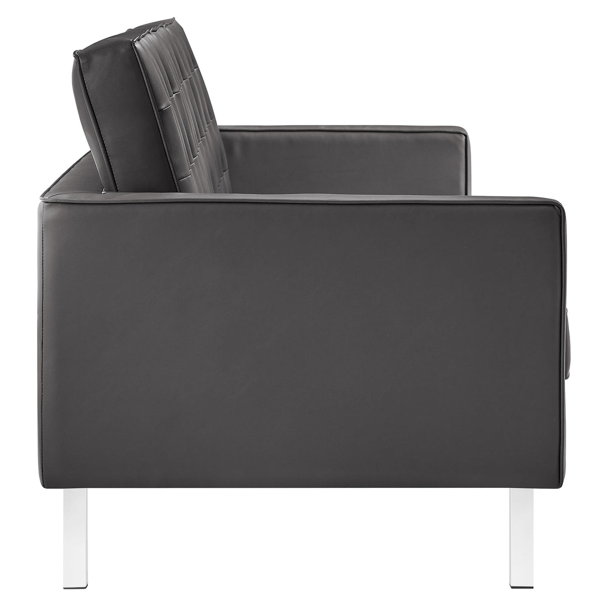Loft Tufted Vegan Leather Sofa - view 7