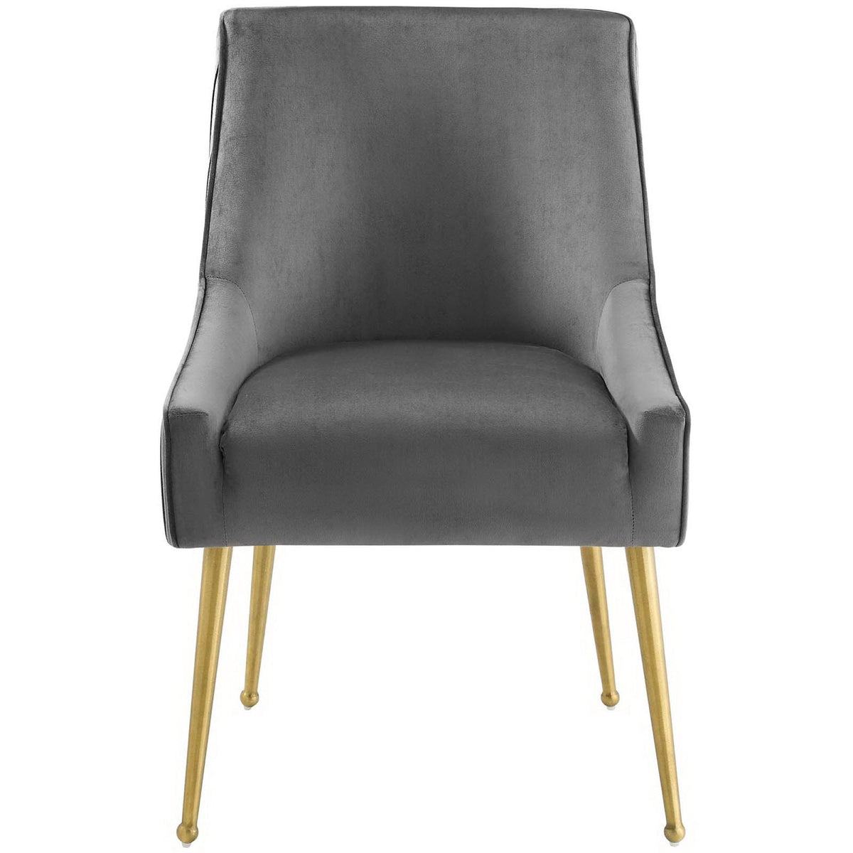 Discern Pleated Back Upholstered Performance Velvet Dining Chair - view 7