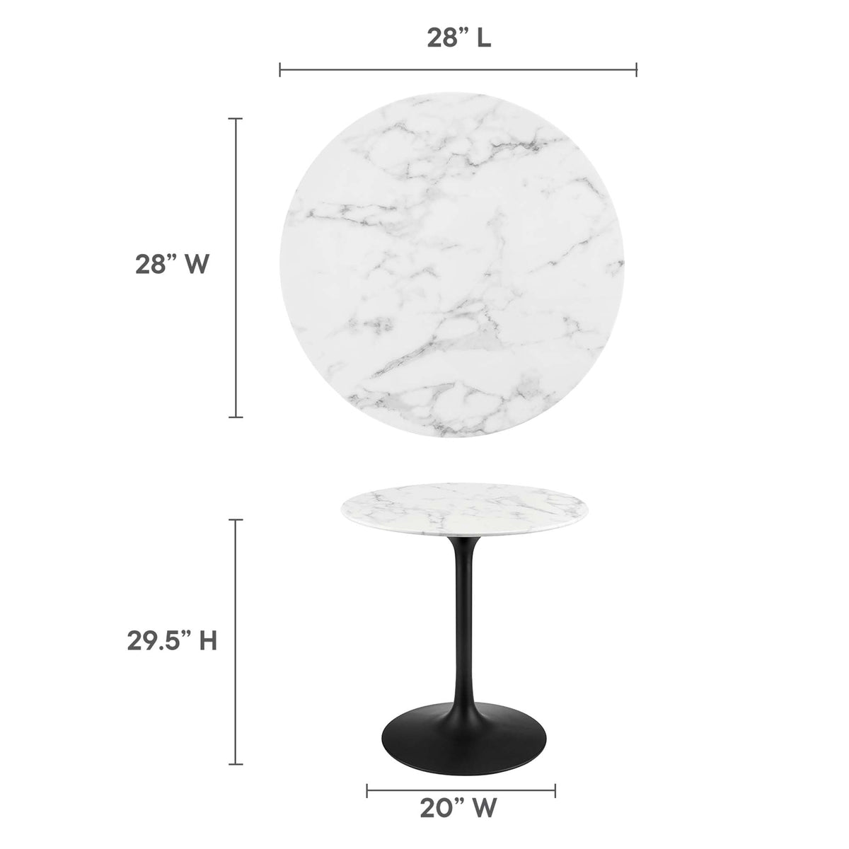 Lippa Round 28" Dining Table