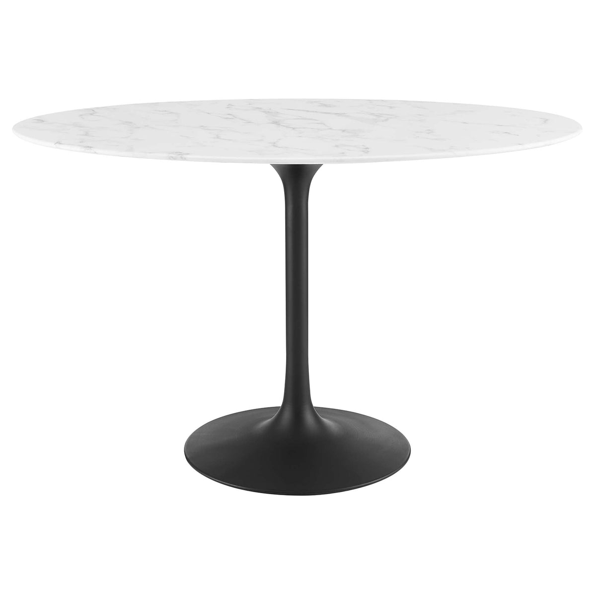 Lippa Oval Artificial Marble Dining Table - view 9