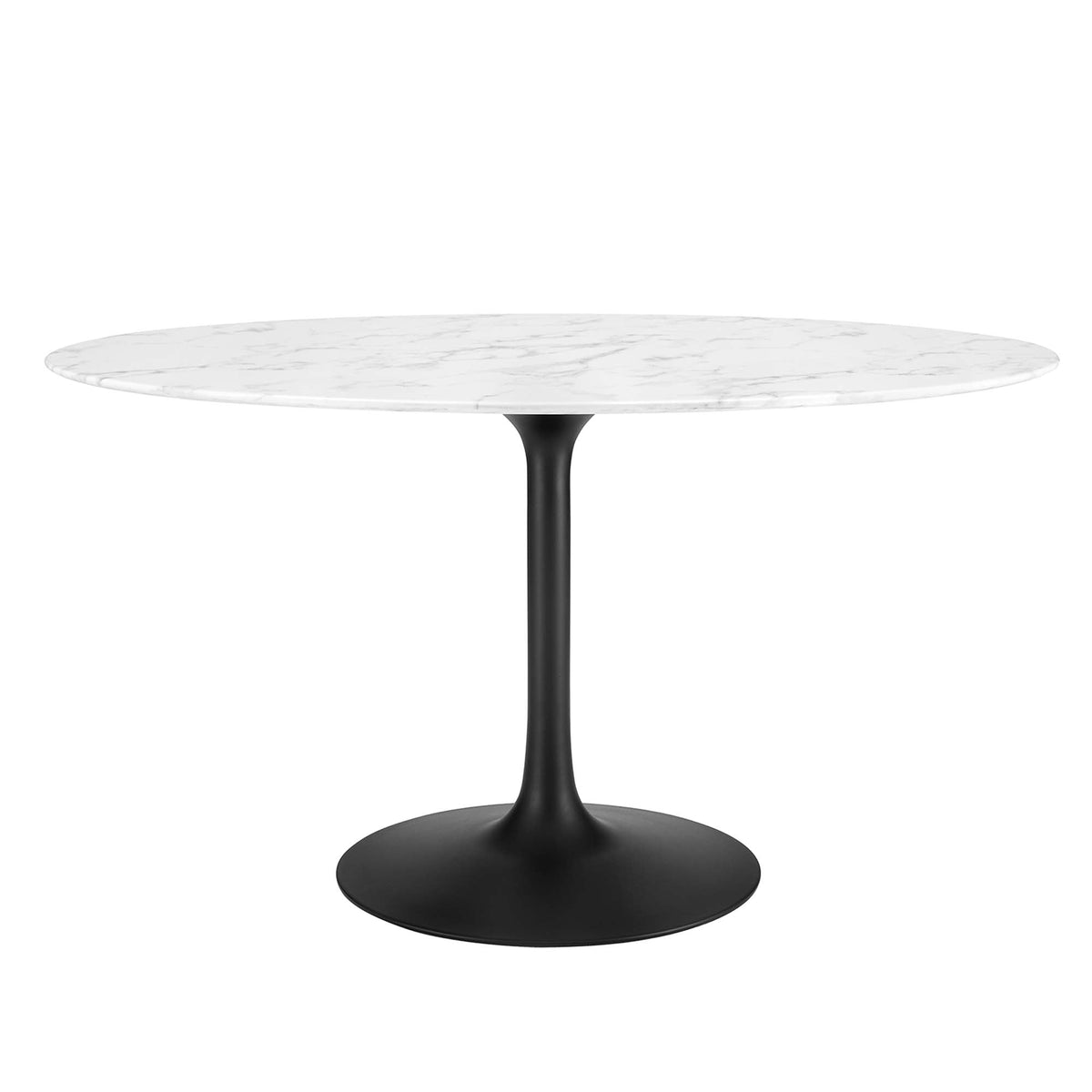 Lippa Oval Artificial Marble Dining Table - view 10