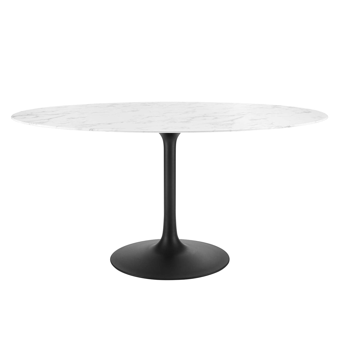 Lippa Oval Artificial Marble Dining Table - view 11