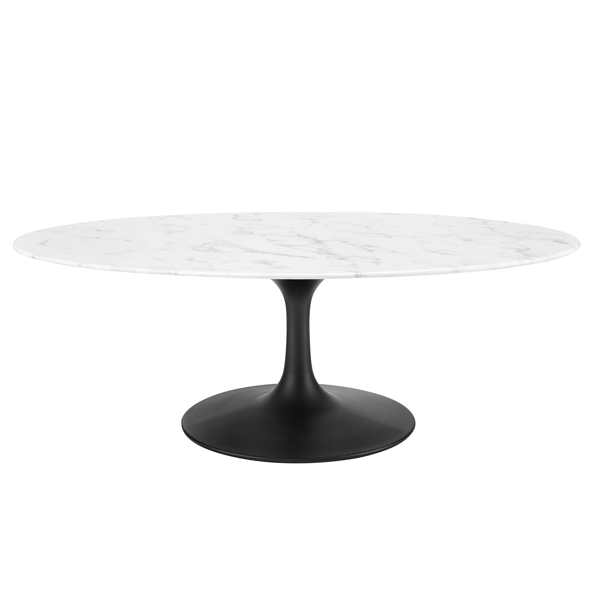 Lippa Oval Artificial Marble Coffee Table