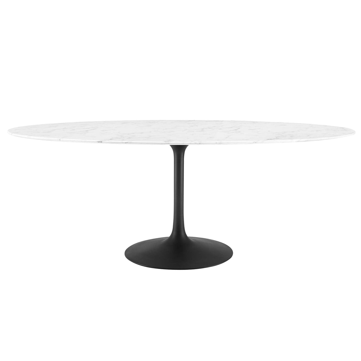 Lippa Oval Artificial Marble Dining Table - view 12