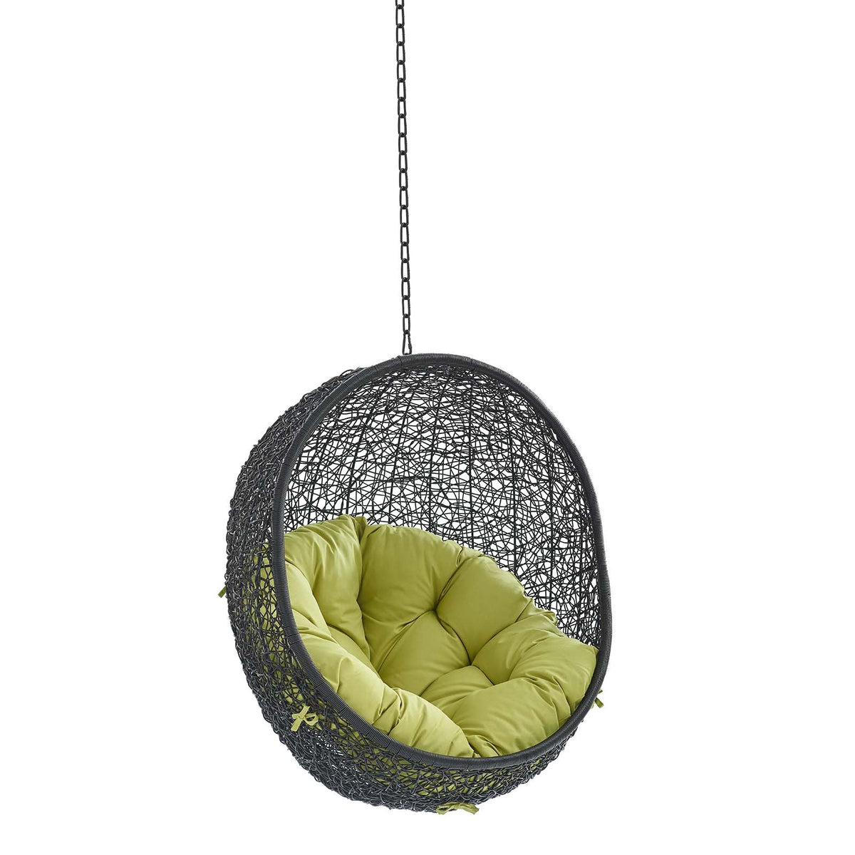 Encase Swing Outdoor Patio Lounge Chair Without Stand, Black Peridot - view 1