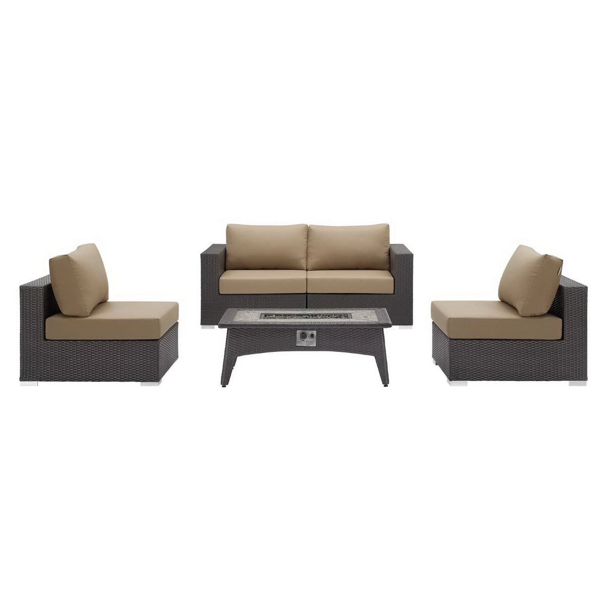 Convene 5 Piece Set Outdoor with Fire Pit