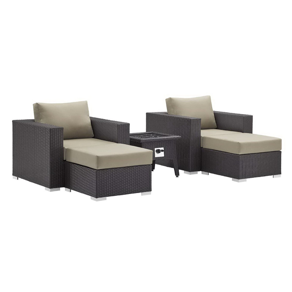 Convene 5 Piece Set Outdoor with Fire Pit