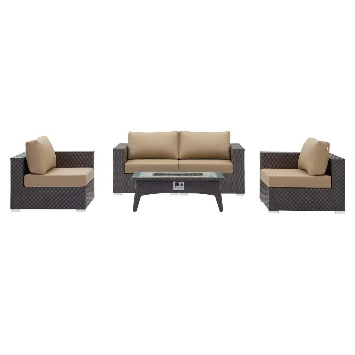 Convene 5 Piece Set Outdoor with Fire Pit