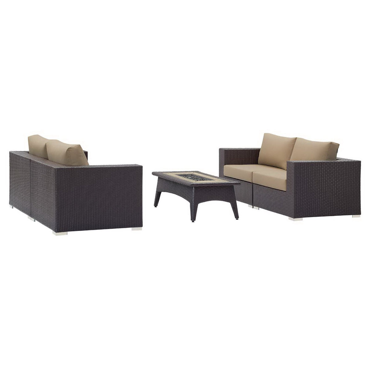 Convene 5 Piece Set Outdoor with Fire Pit