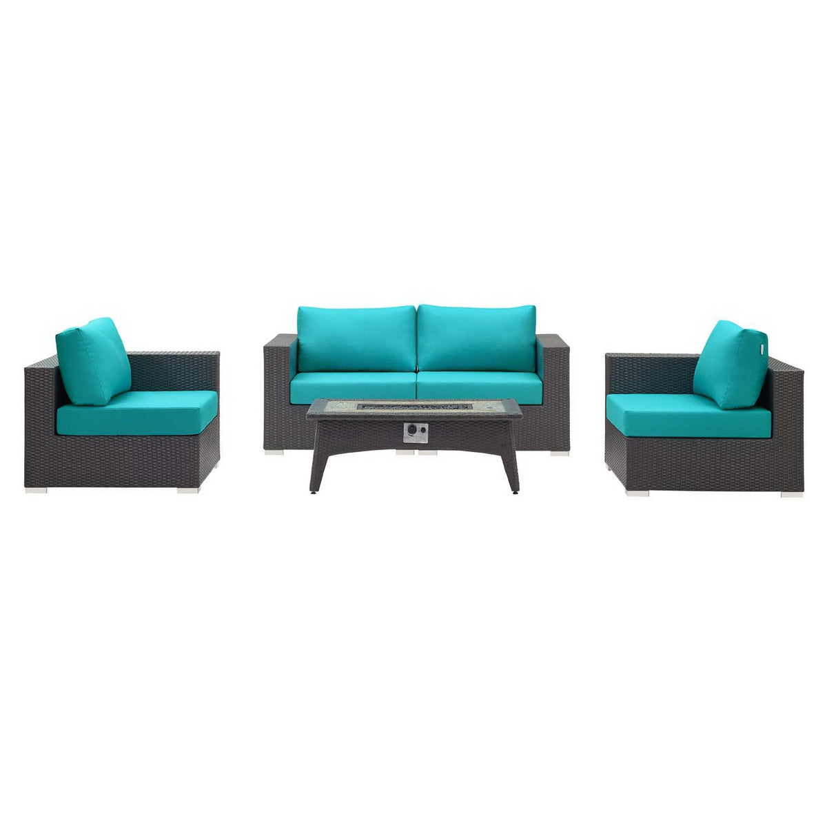 Convene 5 Piece Set Outdoor with Fire Pit