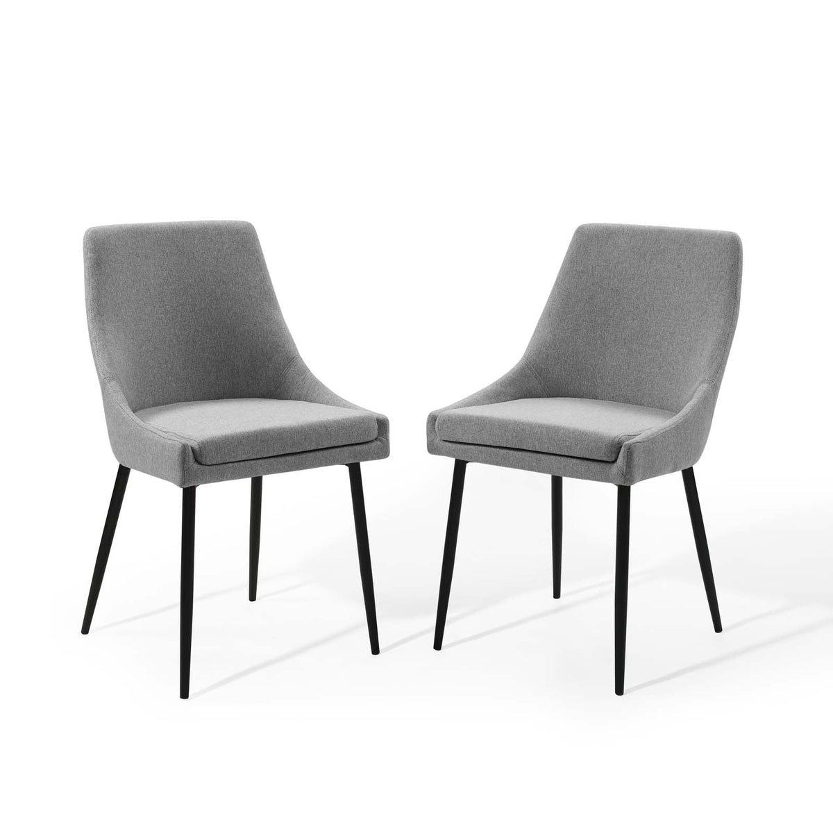 Viscount Upholstered Fabric Dining Chairs Set of 2 - view 3