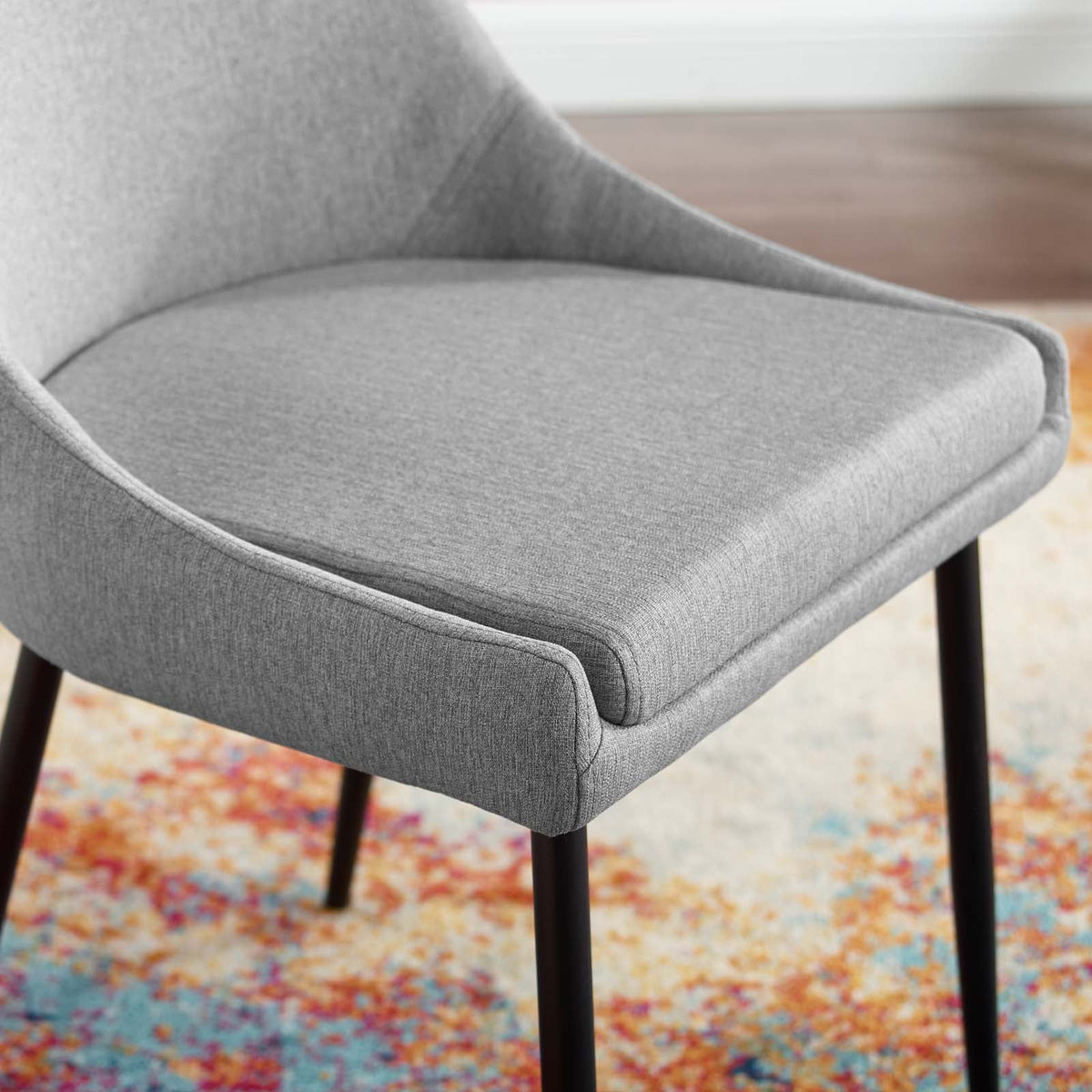 Viscount Upholstered Fabric Dining Chairs Set of 2 - view 24