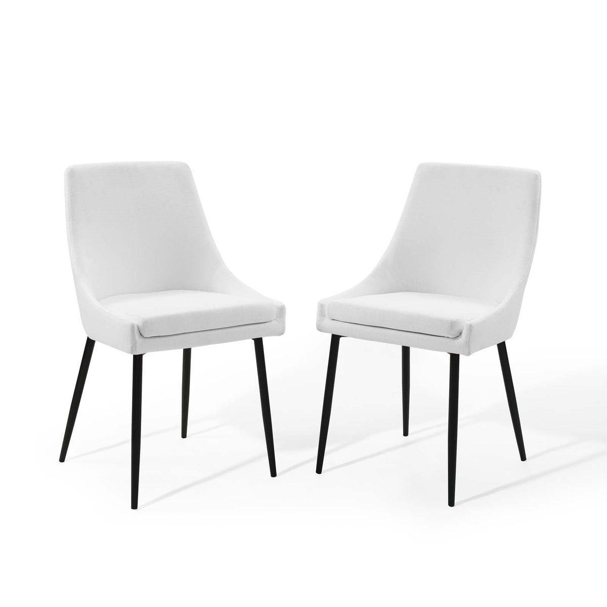 Viscount Upholstered Fabric Dining Chairs Set of 2 - view 2