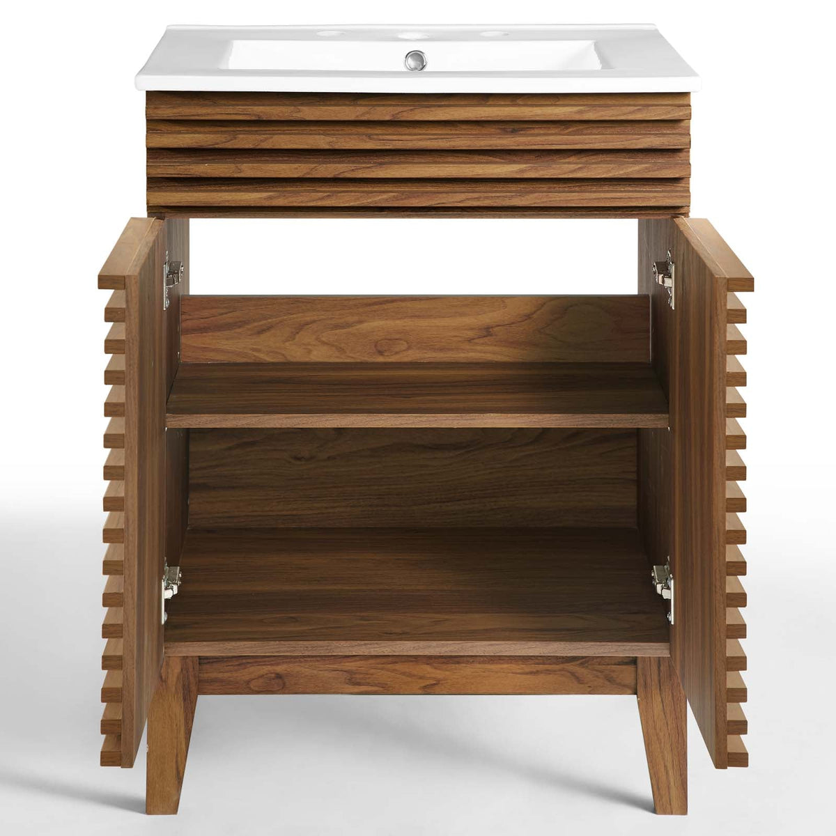Render 18" and 24" Bathroom Vanities with White Basin Included