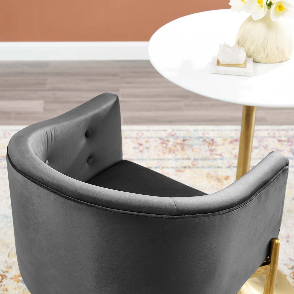 Savour Tufted Performance Velvet Bar Stool - view 27