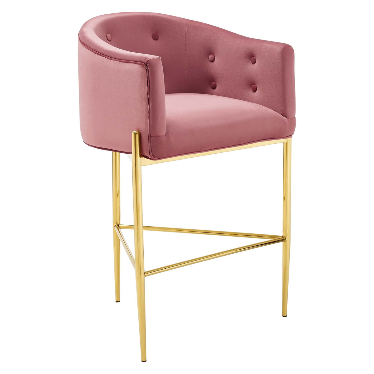 Savour Tufted Performance Velvet Bar Stool - view 3