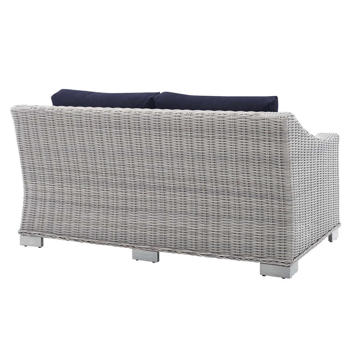 Conway Sunbrella® Outdoor Patio Wicker Rattan Loveseat - view 7