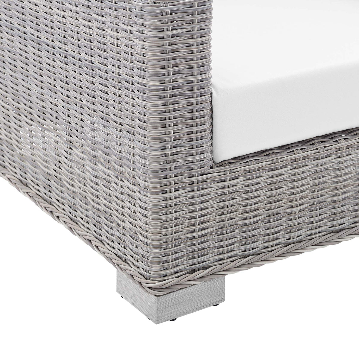 Conway Sunbrella® Outdoor Patio Wicker Rattan Loveseat - view 15