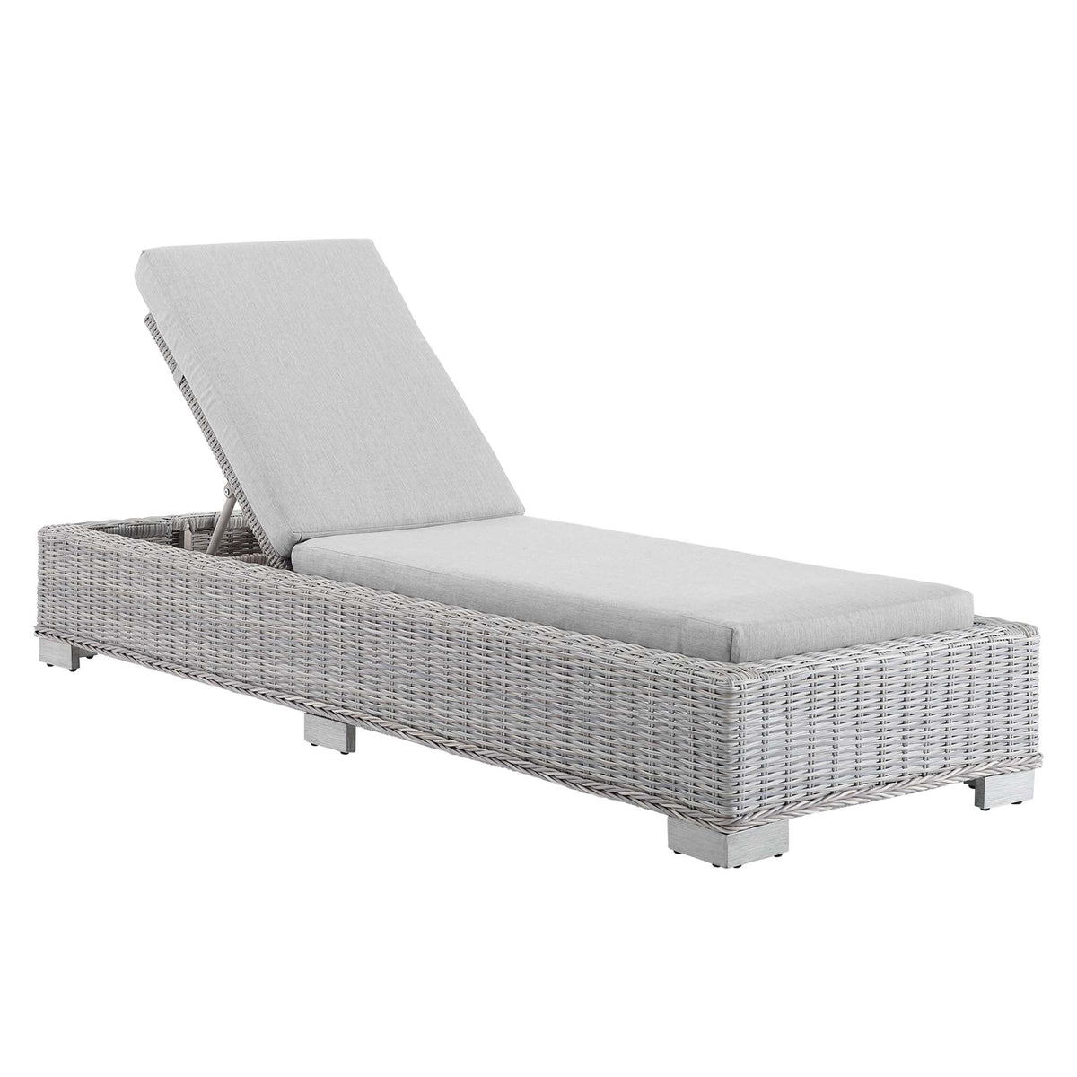 Conway Sunbrella® Outdoor Wicker Rattan Chaise Lounge