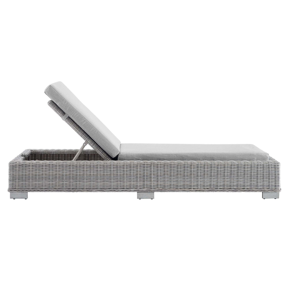 Conway Sunbrella® Outdoor Wicker Rattan Chaise Lounge
