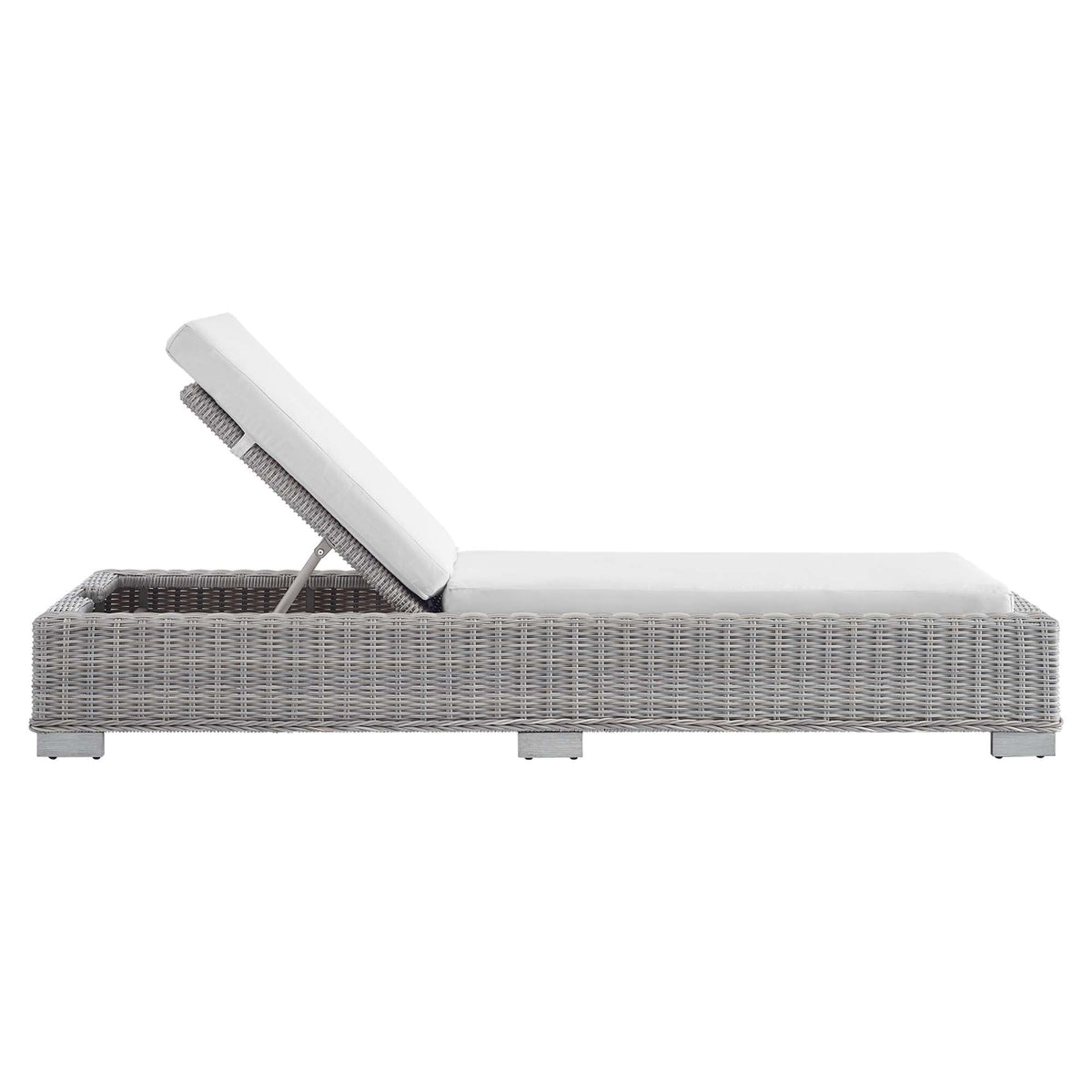 Conway Sunbrella® Outdoor Wicker Rattan Chaise Lounge