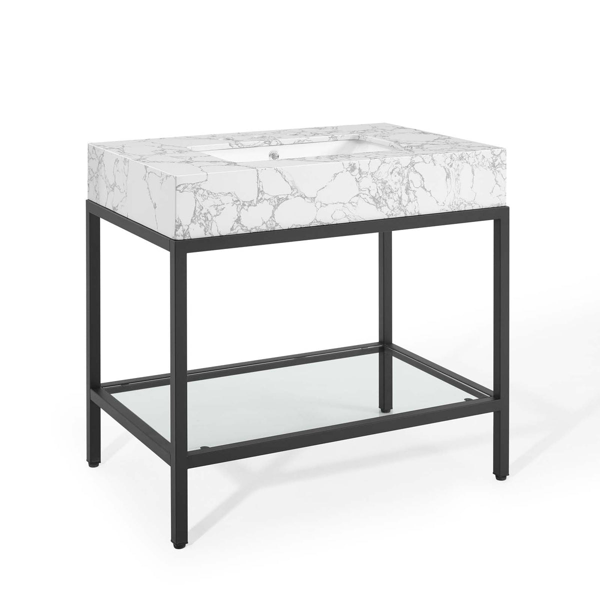 Kingsley Stainless Steel Bathroom Vanity
