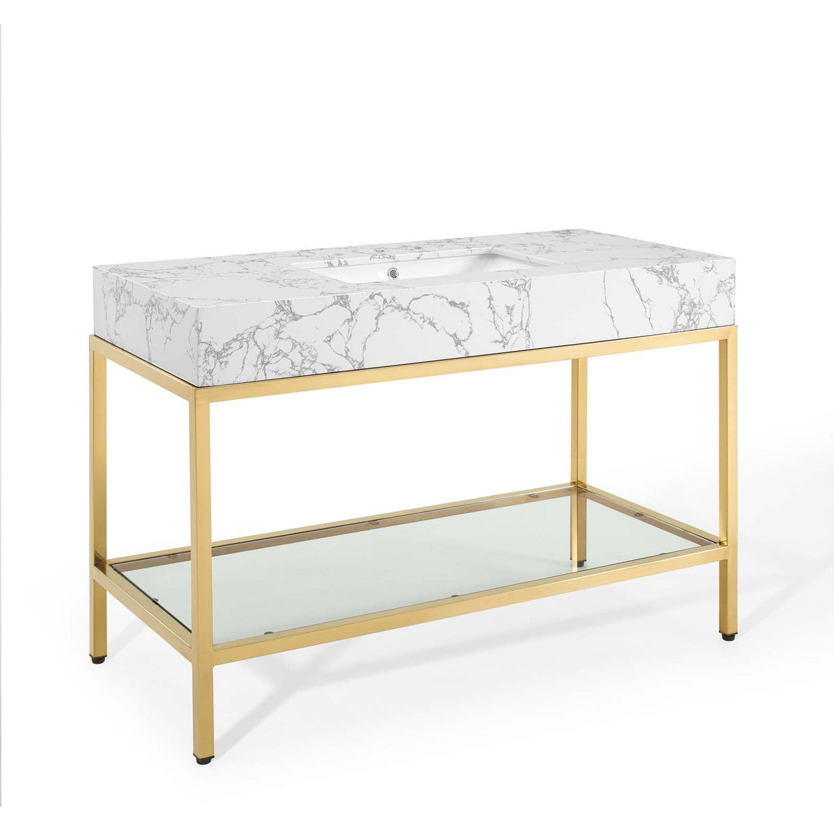 Kingsley Stainless Steel Bathroom Vanity