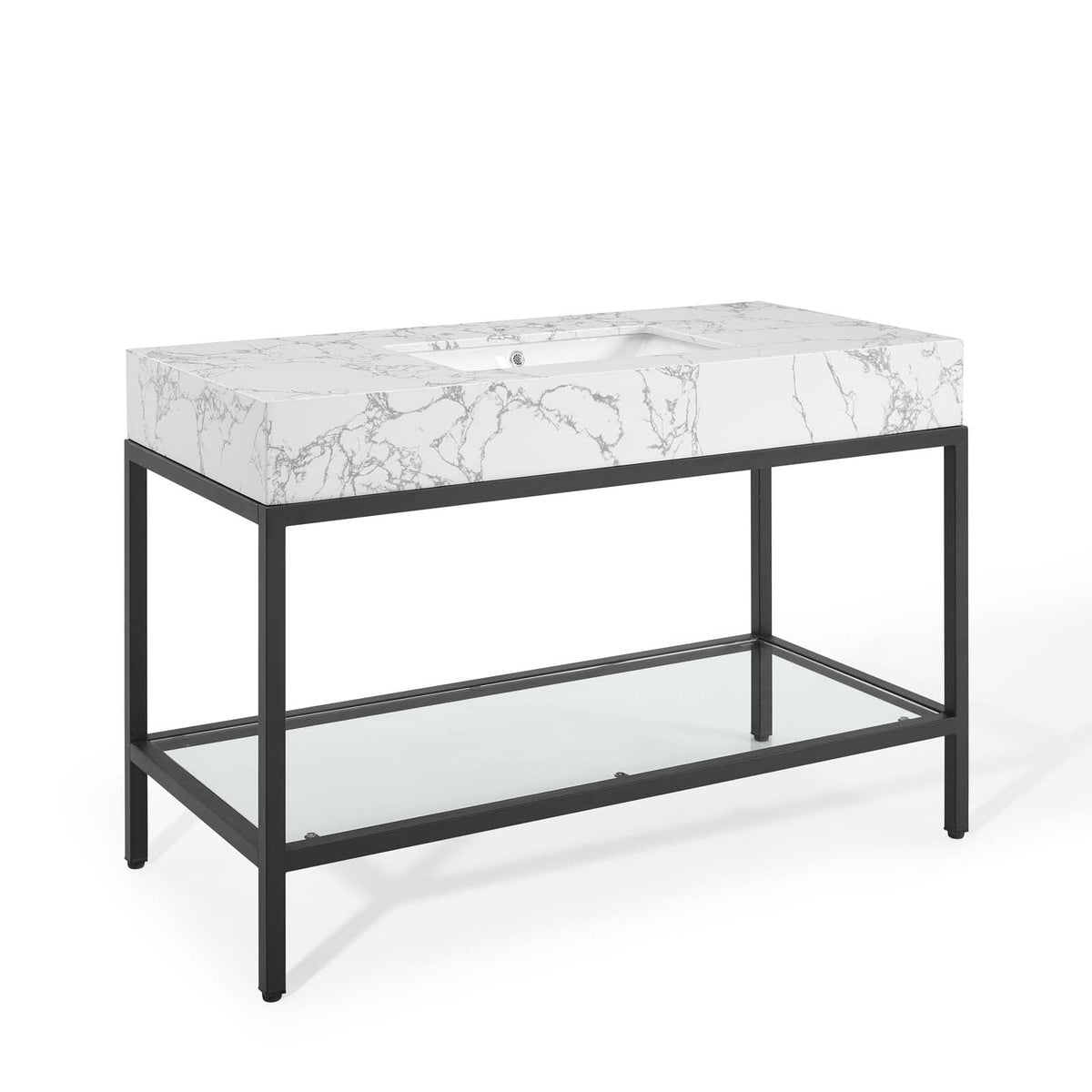 Kingsley Stainless Steel Bathroom Vanity