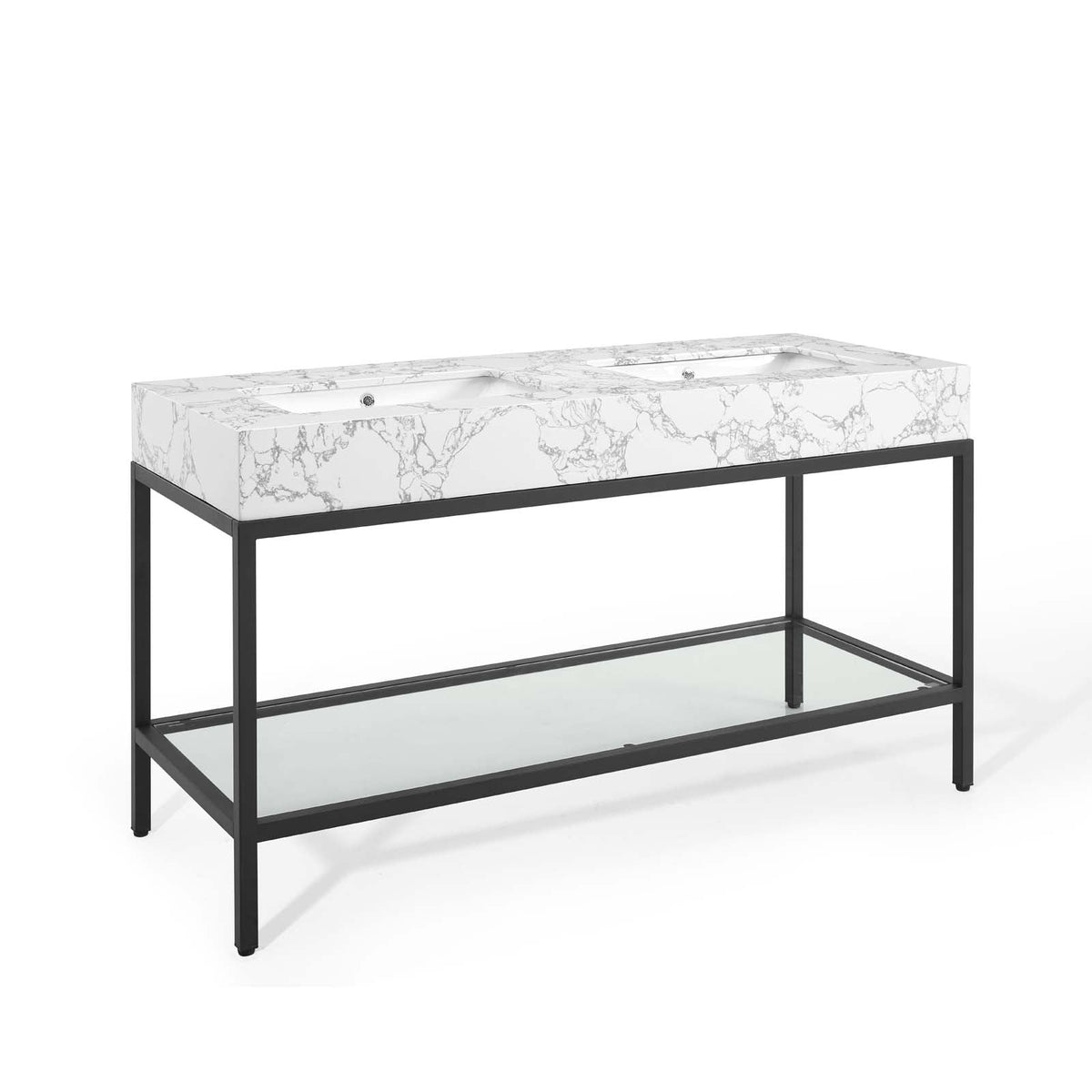 Kingsley Stainless Steel Bathroom Vanity