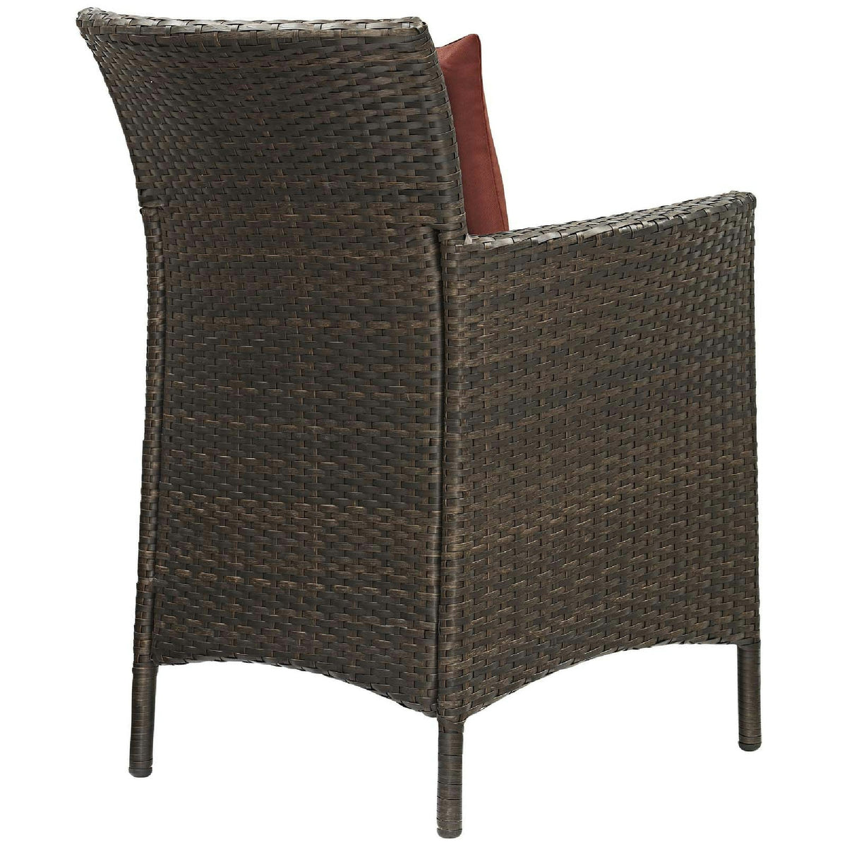Conduit Outdoor Wicker Rattan Dining Armchair Set of 2