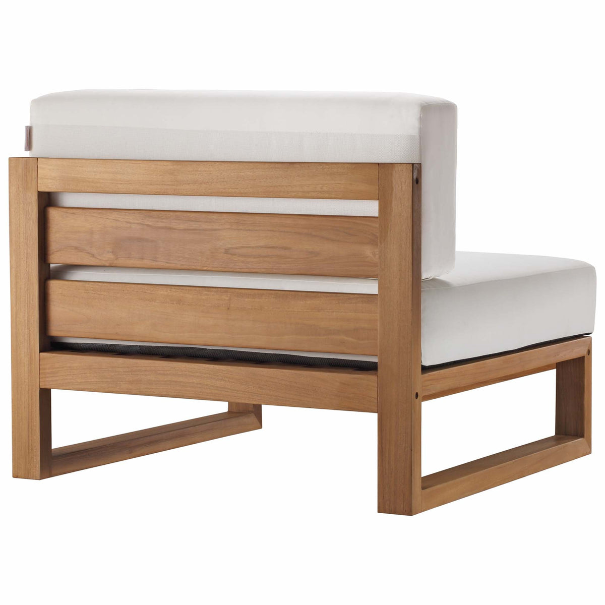 Upland Outdoor Patio Teak Wood Armless Chair - view 3