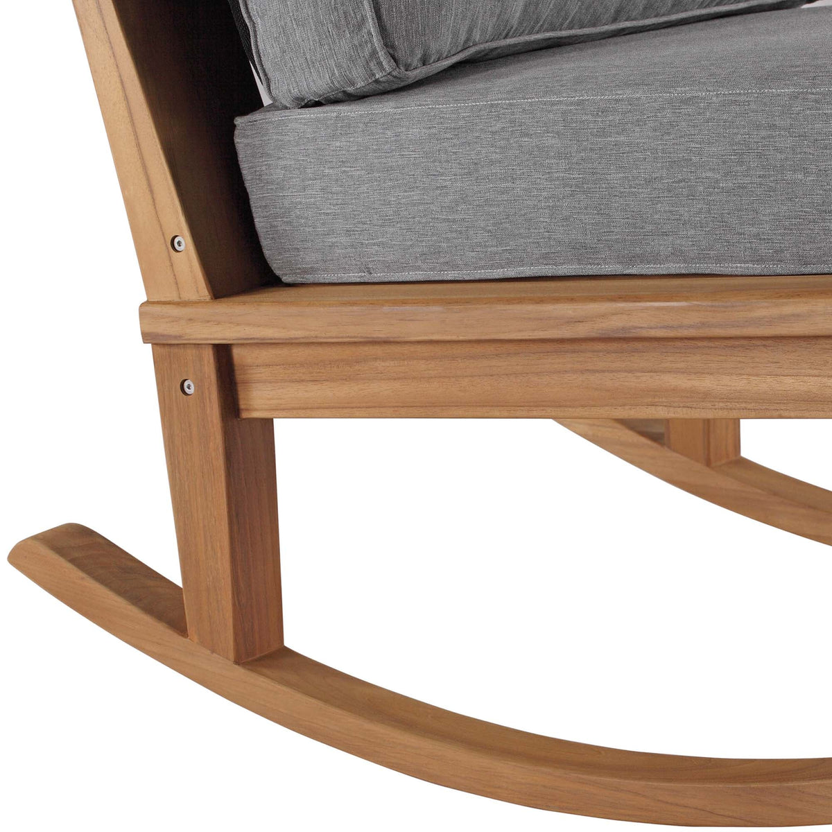 Marina Outdoor Patio Teak Rocking Chair - view 16
