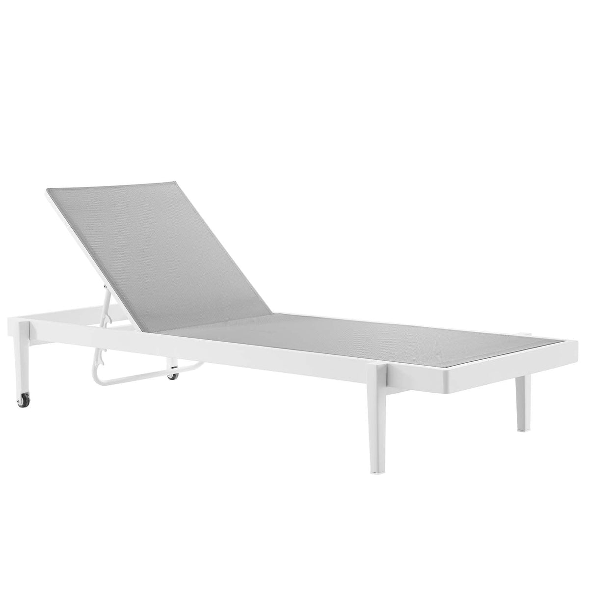 Charleston Outdoor Patio Aluminum Chaise Lounge Chair Set of 2 - view 2