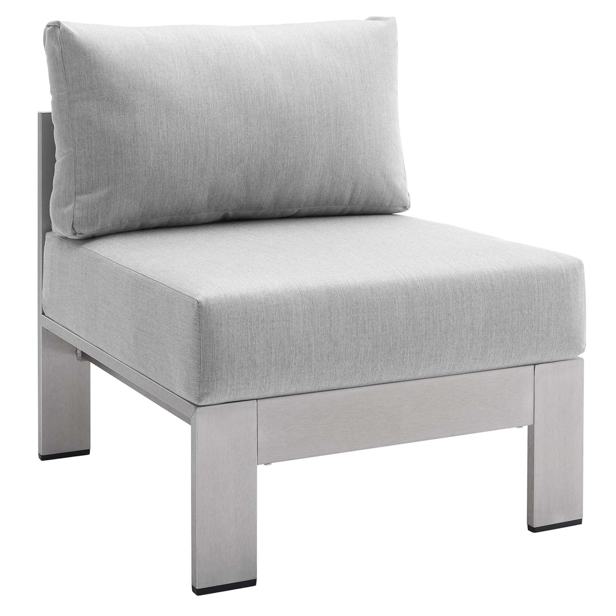 Shore Sunbrella® Fabric Aluminum Outdoor Armless Chair