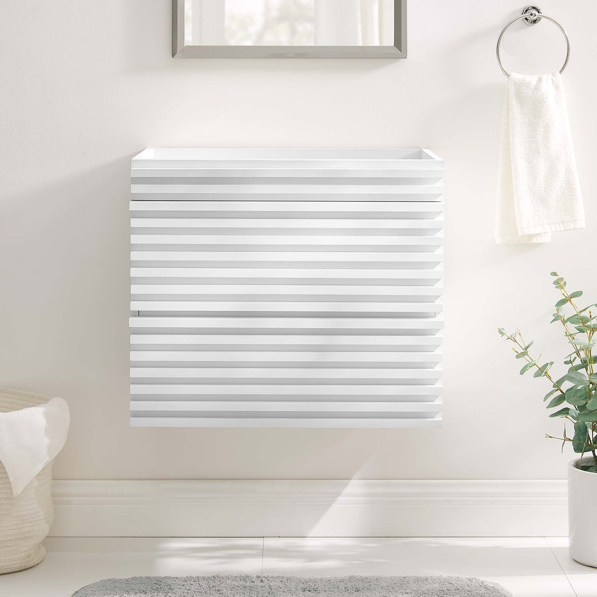 Render Wall-Mount Bathroom Cabinet Basin Not Included