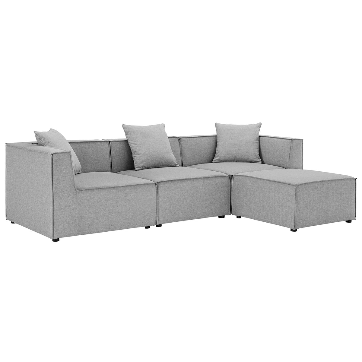 Saybrook 4-Piece Outdoor Upholstered Sectional Sofa