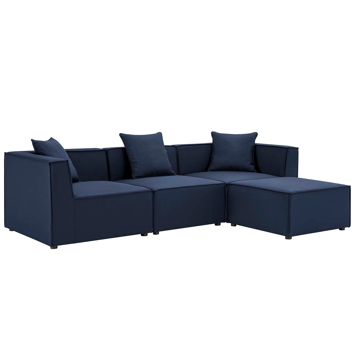Saybrook 4-Piece Outdoor Upholstered Sectional Sofa