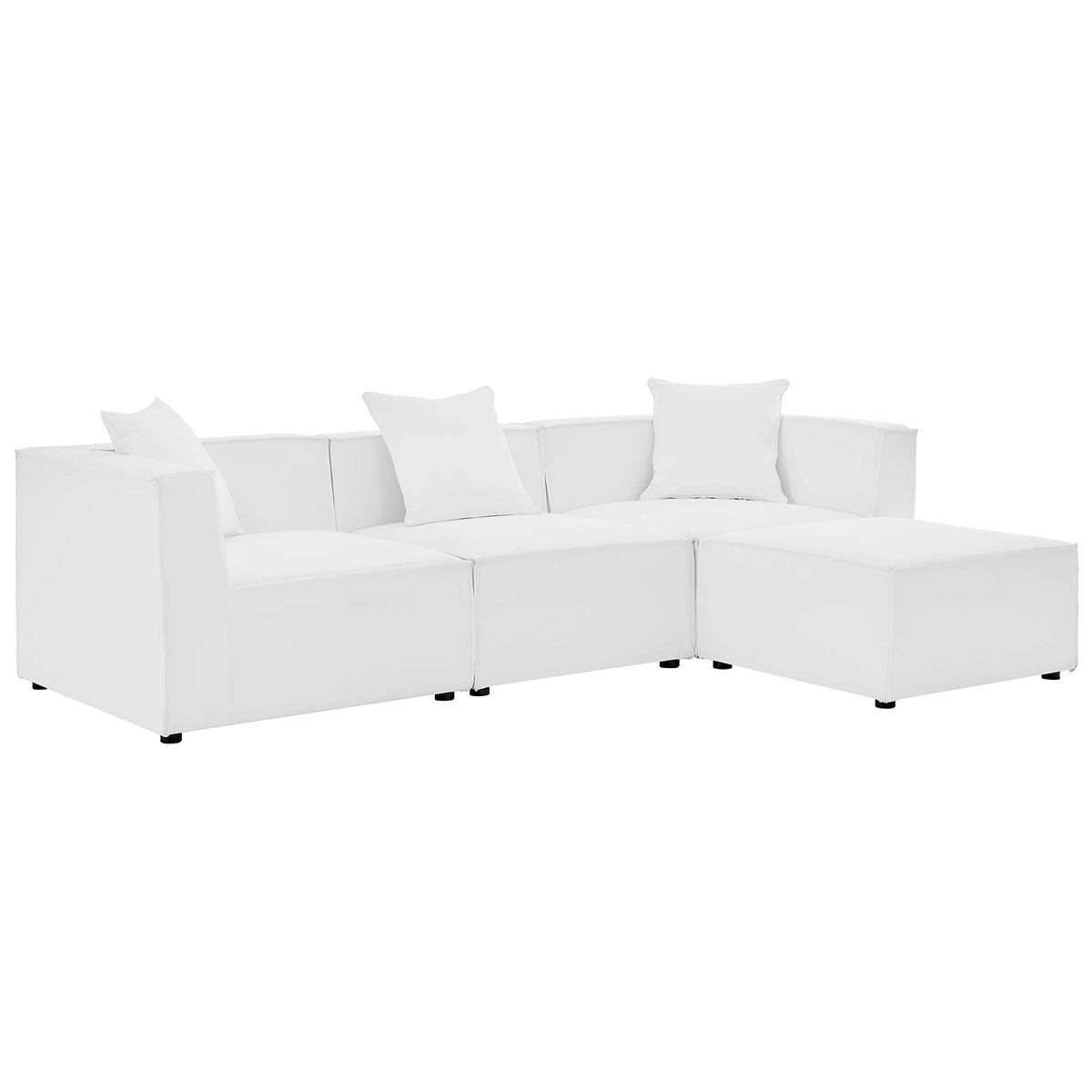 Saybrook 4-Piece Outdoor Upholstered Sectional Sofa